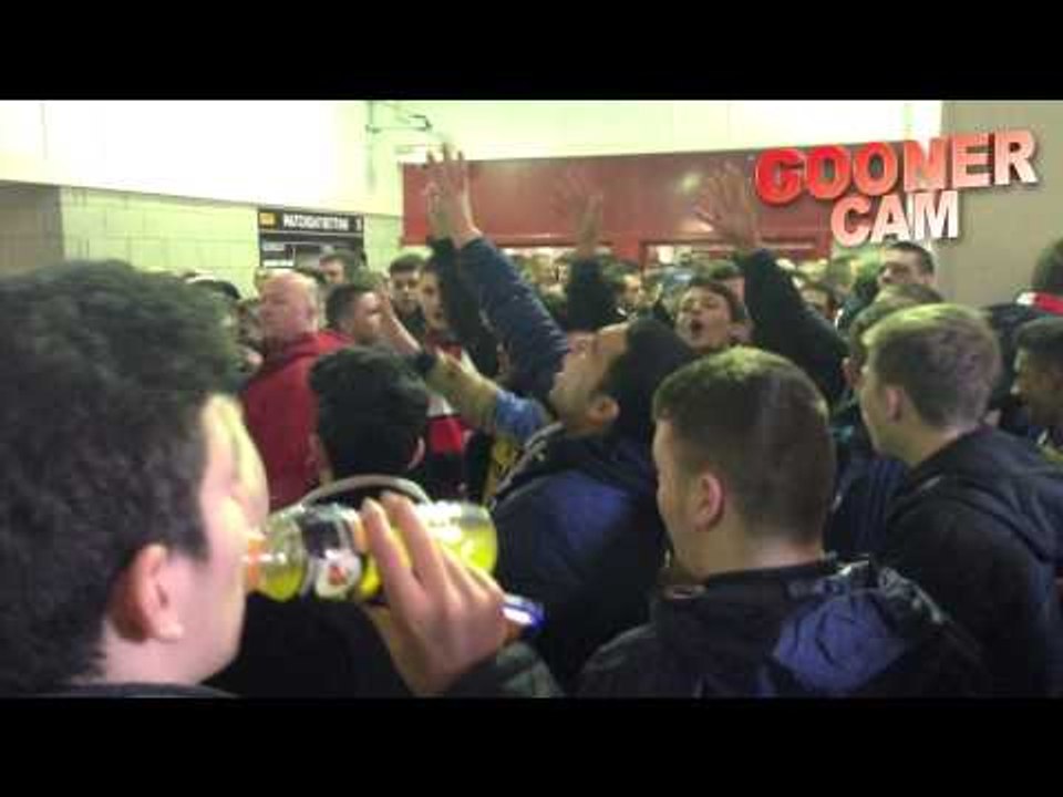 Arsenal - GoonerCam: Fans Chanting before Stoke City Away
