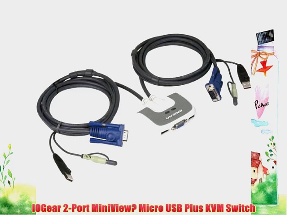 IOGear 2-Port MiniView? Micro USB Plus KVM Switch