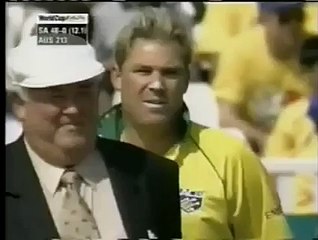 Télécharger la video: 3 Superb Shane Warne Wickets 1999 World Cup Against South Africa