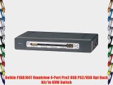 Belkin F1DA104T Omniview 4-Port Pro2 OSD PS2/USB Opt Rack Kit/1u KVM Switch
