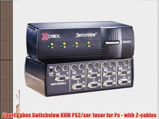 Download Video: 2port Cybex Switchview KVM PS2/ser 1user for Pc - with 2-cables