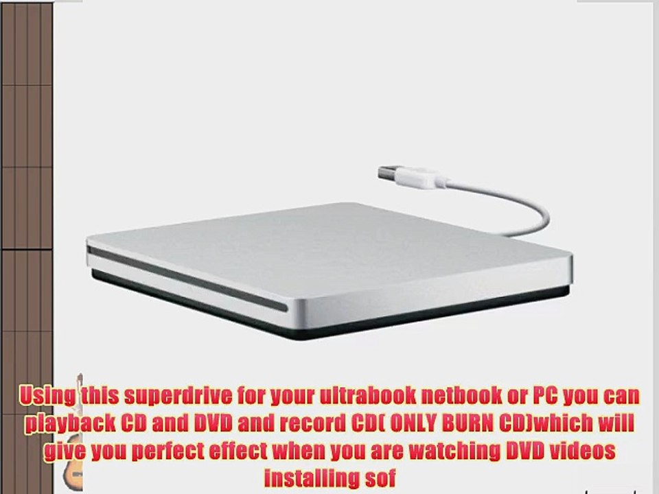 VersionTech USB External Slot DVD VCD CD RW Drive Burner Superdrive for Apple Macbook Pro Air