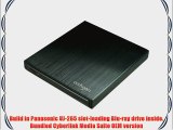 Archgon USB 3.0 Slot-loading Aluminum External Blu-ray Burner Model MD-3102G-U3-K w/Cyberlink