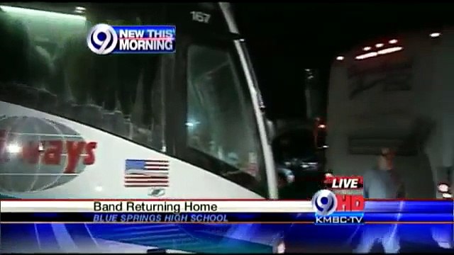 Blue Springs Marching Band Returns Home
