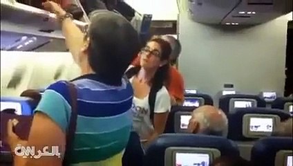 OMG ! What was she doing during the Flight - Funny Video