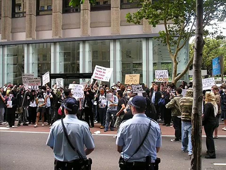 Anonymous protest against Scientology