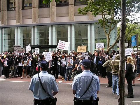 Anonymous protest against Scientology