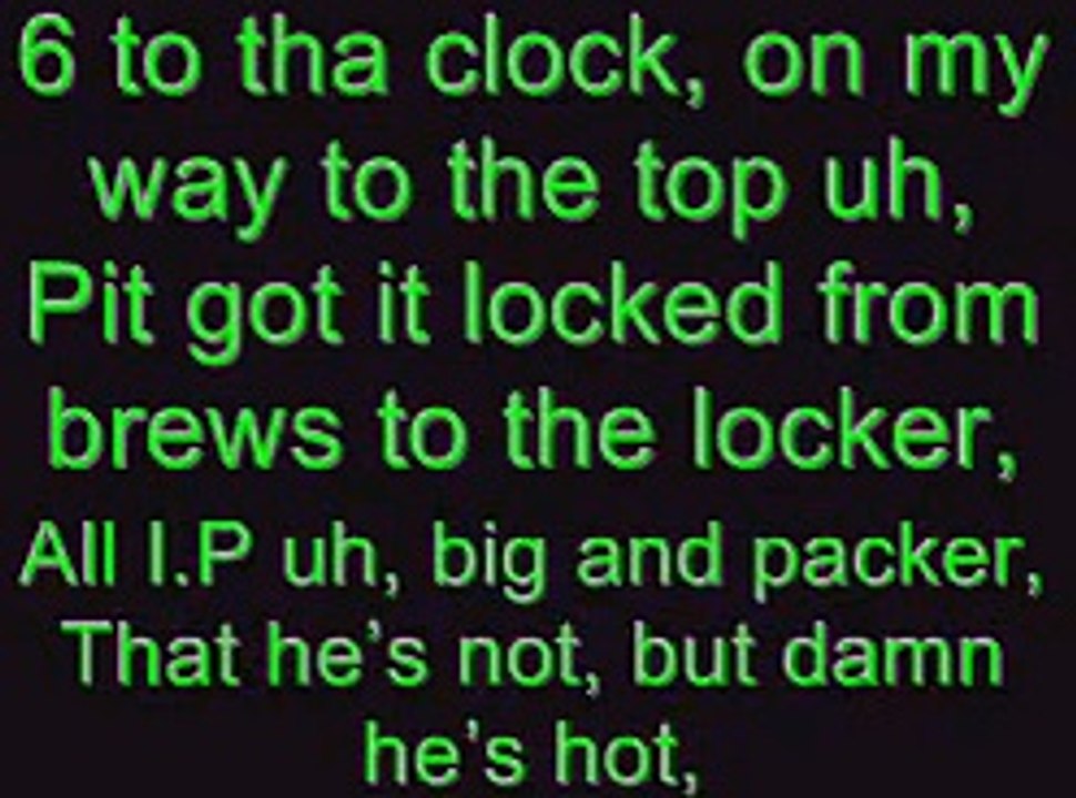 I know you want me - Pitbull (calle ocho) with lyrics