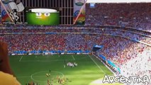 Argentina fans celebrate and sing with players victory over Belgium - The Best Of Football Fans HD