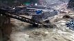 Four bridges collapse in Sonprayag town in northern Uttarakhand state as heavy rains continue to wreak havoc.