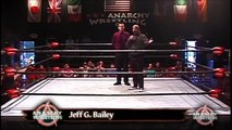 Jeff G Bailey confronts Miss Rachael & Jagged Edge Anarchy Wrestling 5-9-15