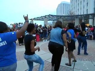 Zeta Phi Beta Chant at NPHC Chant Off N.I.U.