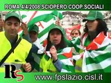 SPECIALE SCIOPERO COOPERATIVE SOCIALI 4 APRILE 2008