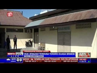 Dua Jenazah Terduga Teroris Dijaga Brimob