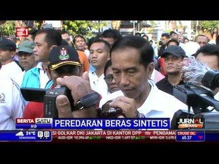 Tanggapan Jokowi Soal Beras Plastik