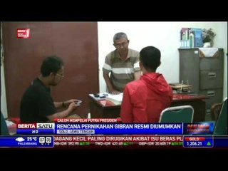 Rencana Pernikahan Putra Jokowi Ada di KUA Banjarsari