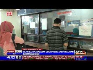 Sejumlah Perjalanan Kereta Dialihkan ke Jalur Selatan