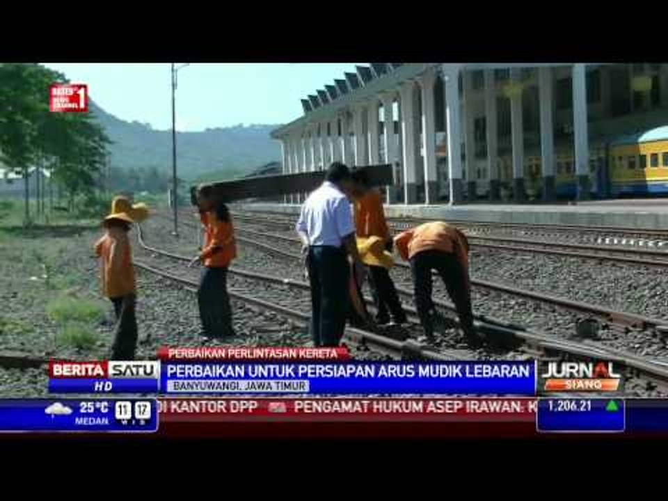 PT KAI Daops IX Perbaiki Perlintasan Rawan Longsor