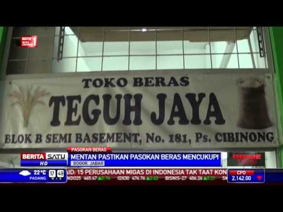 Mentan Pastikan Pasokan Beras Mencukupi