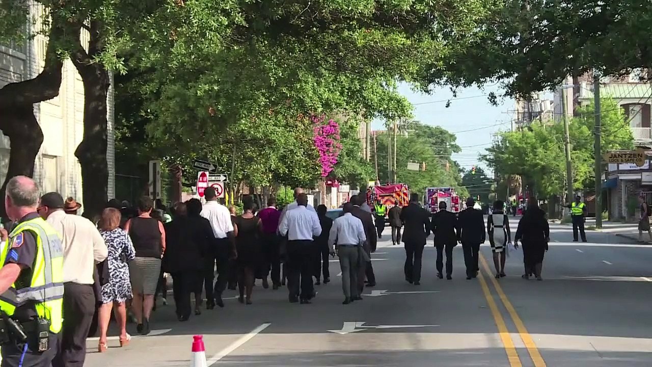 Obama singt 'Amazing Grace' bei Trauerfeier in Charleston