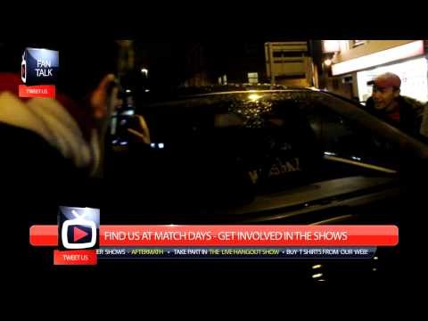 Arsenal 2 Tottenham Hotspurs 0 - Aaron Lennon's is Given stick by Arsenal Fans in his Range Rover