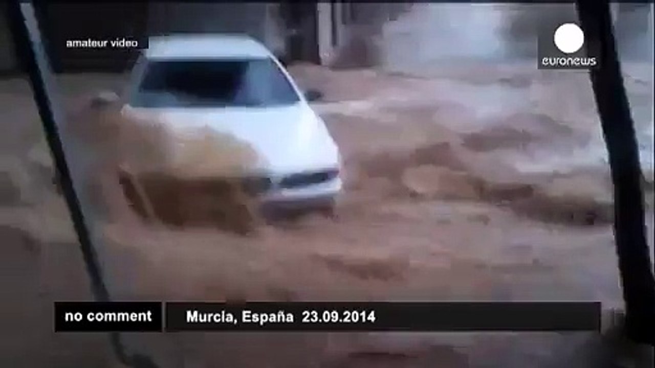 Heavy floods in Spain
