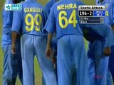 Classic Finish   India v South Africa at Colombo 2002 Champions Trophy Semi Final
