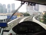 Malaysia/KL: Approaching KL Sentral on the Kuala Lumpur Monorail, leaving Tun Sambanthan