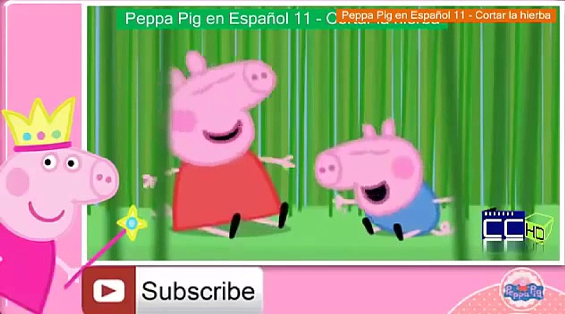 Peppa Pig en Español 11 - Cortar la hierba - video Dailymotion
