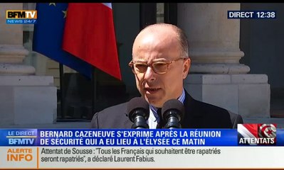 "Le Gouvernement continuera, face à un haut niveau de menace, à agir sans trêve ni pause"