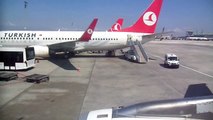 Turkish Airlines Airbus A320 take off from Istanbul