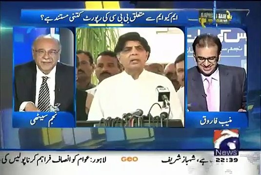 Its Decided To Attack India Through MQM:- Najam Sethi