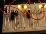 Police style LED flasher circuit (LED pulsating flasher circuit)