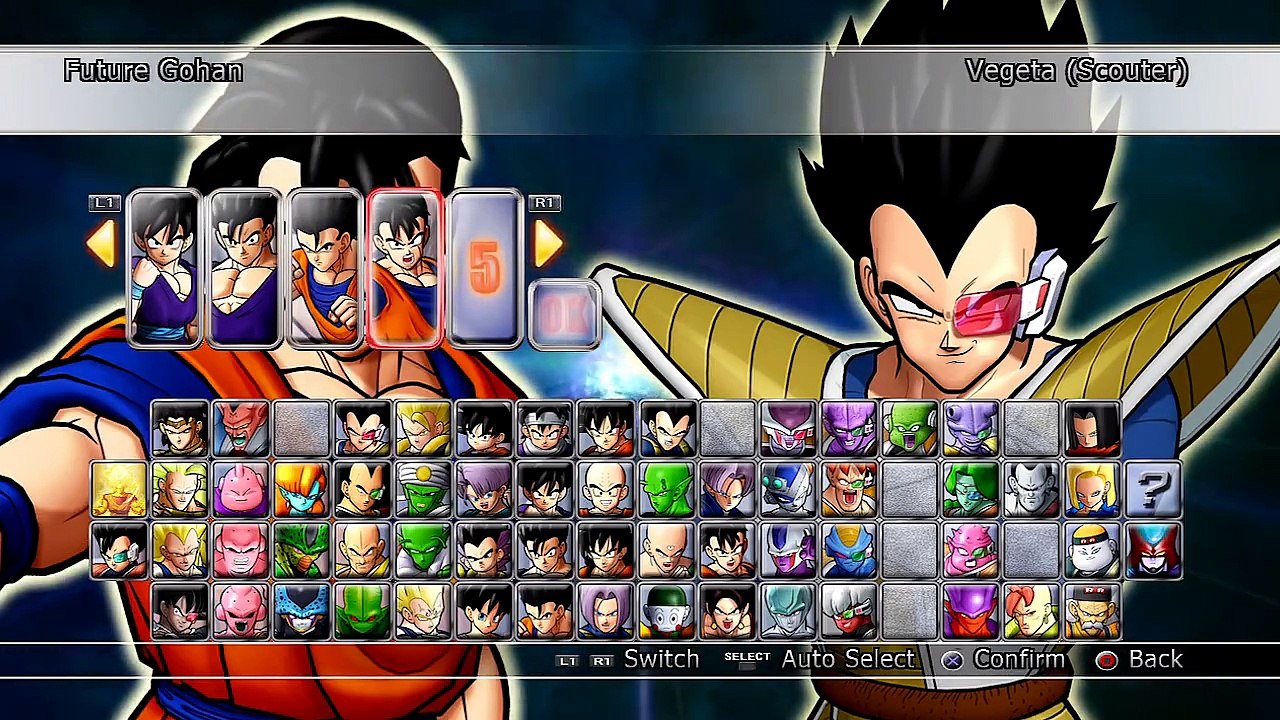 Dragon Ball Z Raging Blast 2 - Team Gohan Vs. Team Vegeta (400th Video!)
