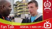 Arsenal FC 3 Man City - Robbie Ends Interview After Man City Fan Mentions Samir Nasri