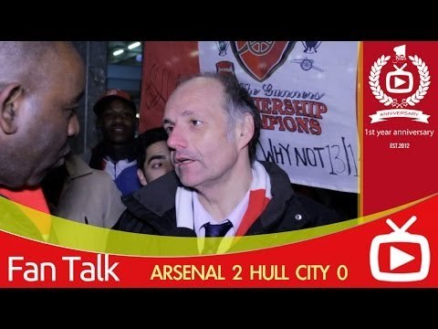 Arsenal FC 2 Hull City 0 - Nicklas Bendtner Shut The Fans Up