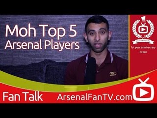 Arsenal Top 5 Favourite Players - Moh's Selection - ArsenalFanTV.com