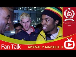 Arsenal FC 2 Marseille 0 - Jamaican Gooner Pleased With Win (Lumos)