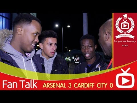 Arsenal FC 3 Cardiff City 0 - Undercover Cardiff Gooners Big Up Aaron Ramsey