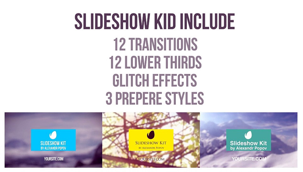 After Effects Project Files - SlideShow Kit - VideoHive 9500386