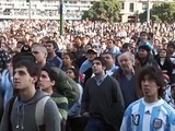 La decepción de los hinchas argentinos en Buenos Aires