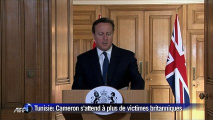 Tunisie: Cameron dit s'attendre à plus de victimes britanniques