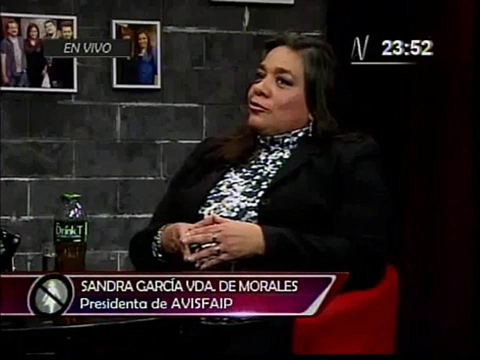 Entrevista a Sandra García Vda. de Morales - Presidenta de AVISFAIP (COMPLETO)