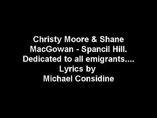 Christy Moore & Shane MacGowan - Spancil Hill; live version with lyrics.