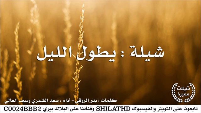 شيلة : يطول الليل - أداء سعد الشمري و سعد العالي | أصلي + مسرع | شيلات 2015