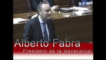 Alberto Fabra: El discurs d'un President moniato.