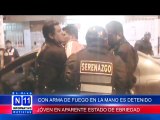 N11 Informativo CON ARMA DE FUEGO EN LA MANO ES DETENIDO UN JOVEN EN APARENTE ESTADO DE EBRIEDAD