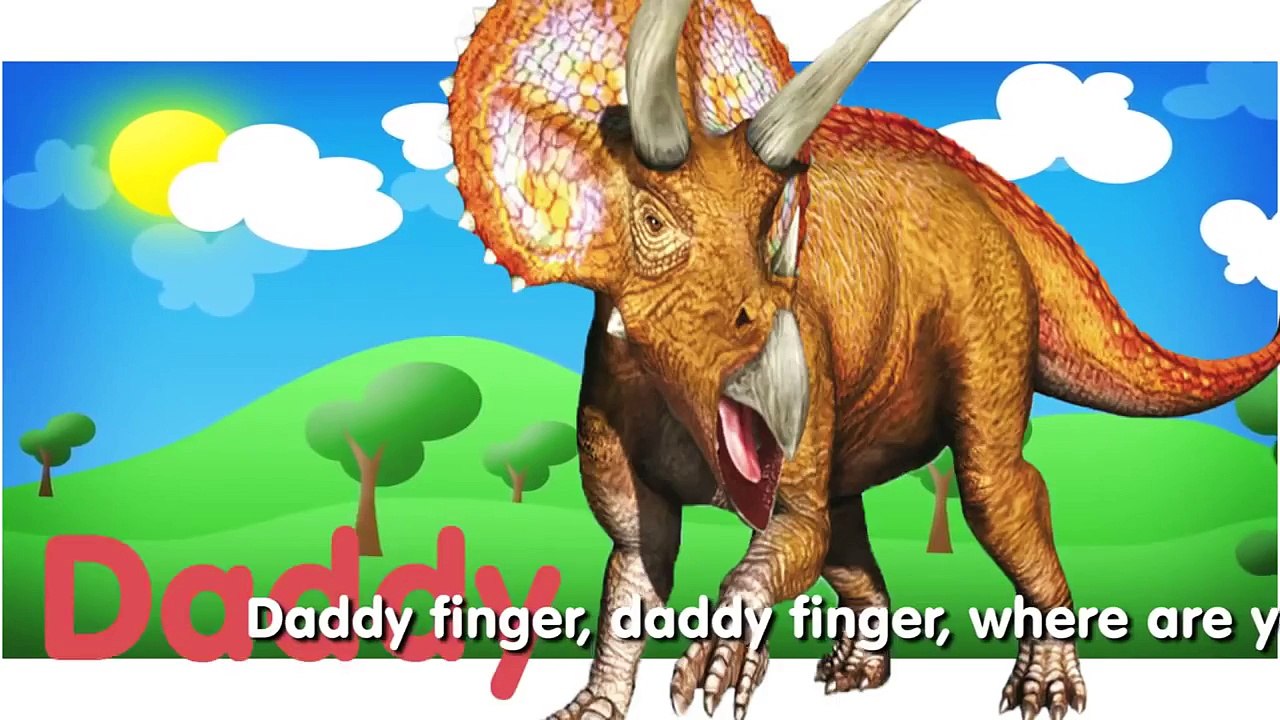 Dinosaur King 3D Finger Family Collection Dinosaur King Cartoon animation Nursery Rhymes
