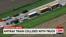Amtrak train collides with truck