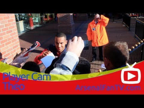 Arsenal FC 3 Sunderland - Theo Walcott meets the Fans - ArsenalFanTV.com